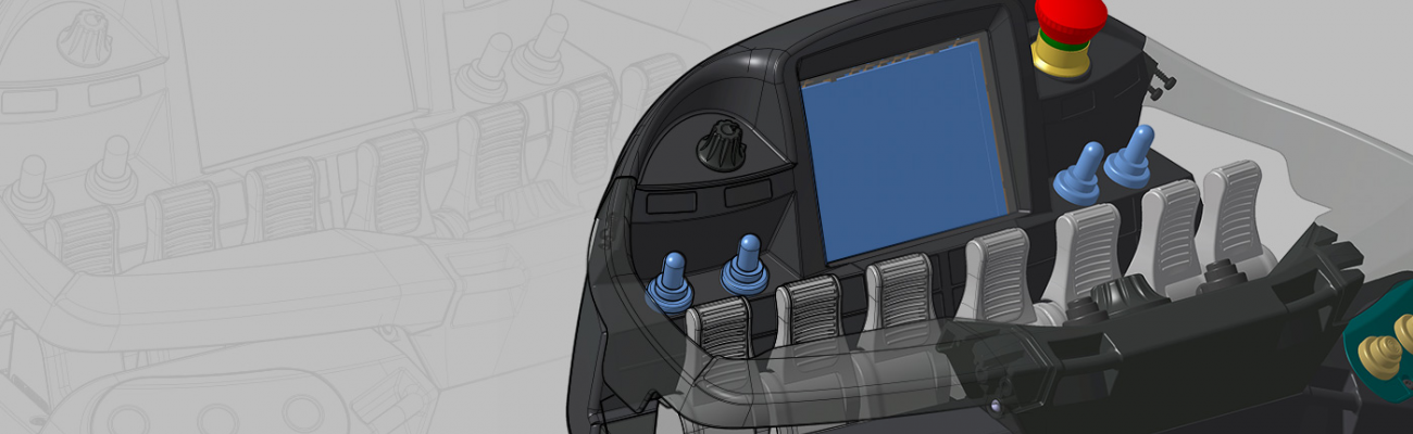 Palfinger Funkpult 3D - Sketch